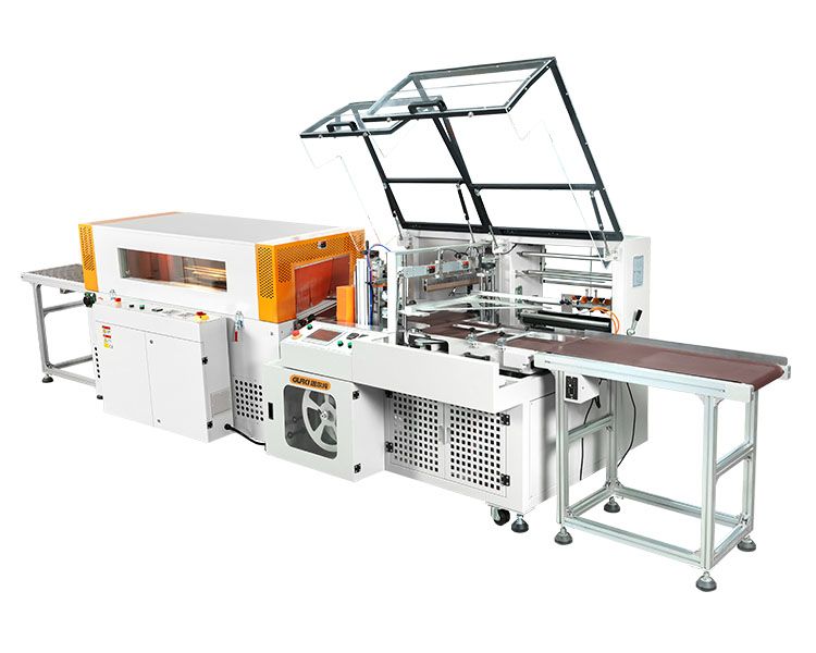 POF膜自動套膜收縮機-交聯(lián)膜套膜收縮機-自動L型封切收縮包裝機GPL-5545